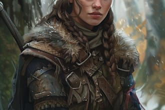 fantasy dnd character illustration