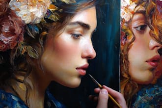paint  landscape oil painting on canvas free shipping