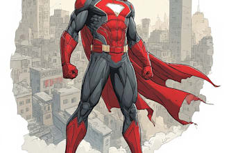superhero character for comics