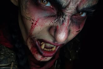make horror fantasy style