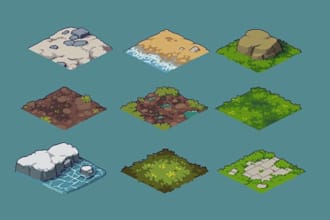do isometric pixel art character retro pixel art godot assets isometric tileset