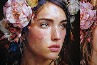 draw a landscape oil painting art