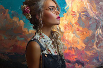 turn your portrait into digital oil painting