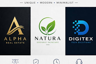 design a modern and professional logo for your business
