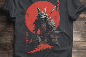 japanese t shirt illustration and t shirt design