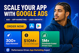 market your mobile app with google ads and aso