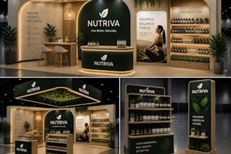 design exhibition booth, product display, kiosk, gondola, backdrops for you