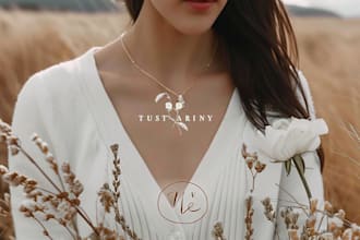 design aesthetics jewelry clothing photography fashion feminine minimalist logo