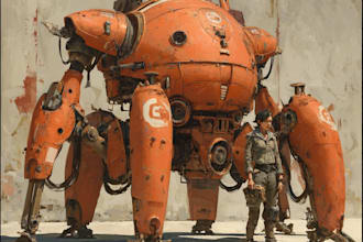 design spectacular robots, cyborgs and mechs