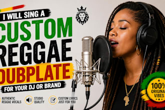 sing a custom reggae dubplate for your dj or brand