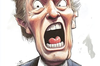 do digital political cartoon for political cartoon