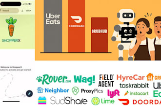 create doordash bot, instacart bot, uber bot, bot lyft, grabber bot, grubhub bot