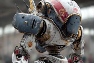 design custom mecha robot art