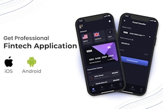 develop a fintech app, wallet, payments, banking, crypto app