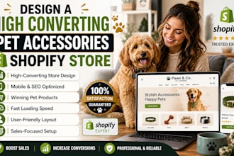 design a high converting pet accessories shopify store