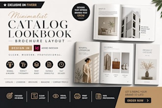do minimalist catalog lookbook layout brochure catalog on abode
