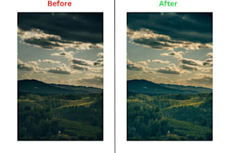 do professional photo retouching and color correction