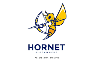 do high quliaty incredible hornet logo design