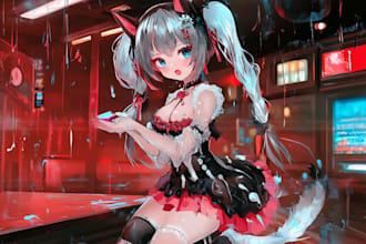 design anime banner for gaming and social media