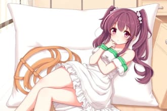 create dakimakura design for female anime character