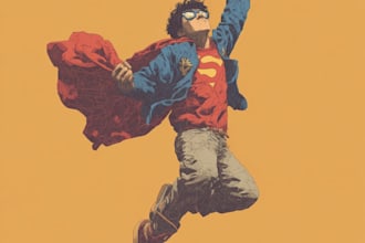 create professional superhero artwork