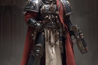 make a warhammer 40k character art