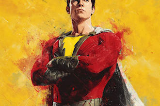 create marvel dc style superhero illustration