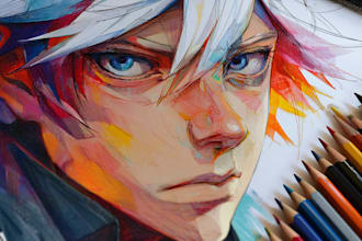 do anime character art