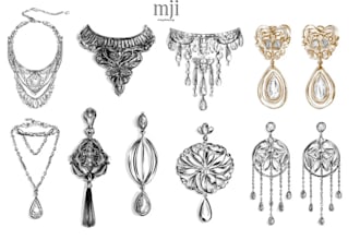 draw beautiful jewelry design sketch for your fashion