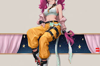 draw anime characters,furry and original characters