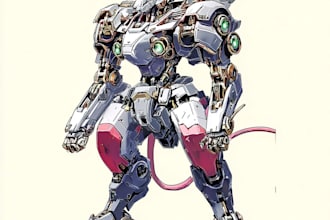 illustrate your mecha, robot and armored characters