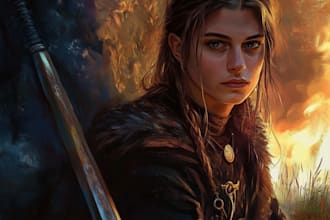 paint fantasy royal portrait as king queen or ruler