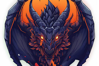 awesome rpg fantasy or sci fi logo for you