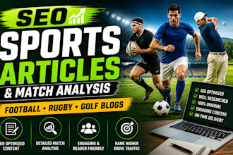seo sports articles and match analysis for football, rugby and golf blogs