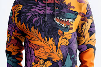 sublimated a hoodie design