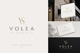 design a modern luxury logo for your brand