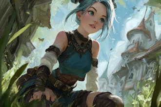 fantasy character art and fantasy character art