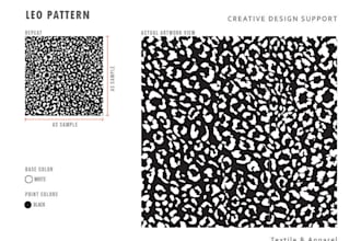 design leo pattern, ready to print