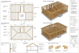 design your wood structure framing plan and foundation plan