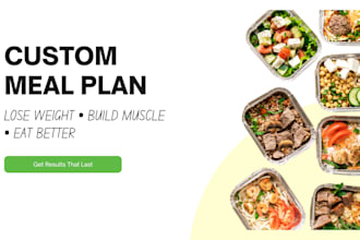 a personalized nutrition plan for your goals