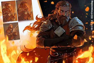 draw epic character illustration fantasy rpg art