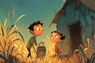 illustrate children story book illustration comic