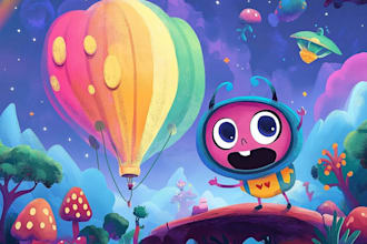 design creative cartoon character or brand mascot
