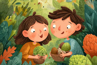illustrate picture book illustration, children story book