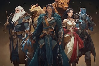 illustrate mystical dnd character