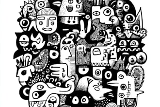 create a doodles character style nft art collection for you
