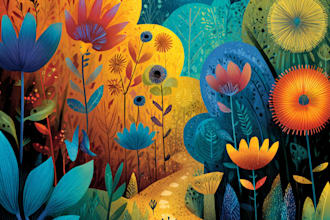 children story book illustration, children story book