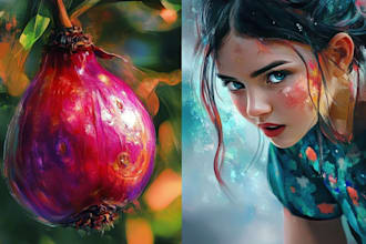 create artistic  fantasy portrait with style