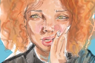 paint your portrait on procreate