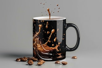 create cool coffee mug designs in bulk for your pod business